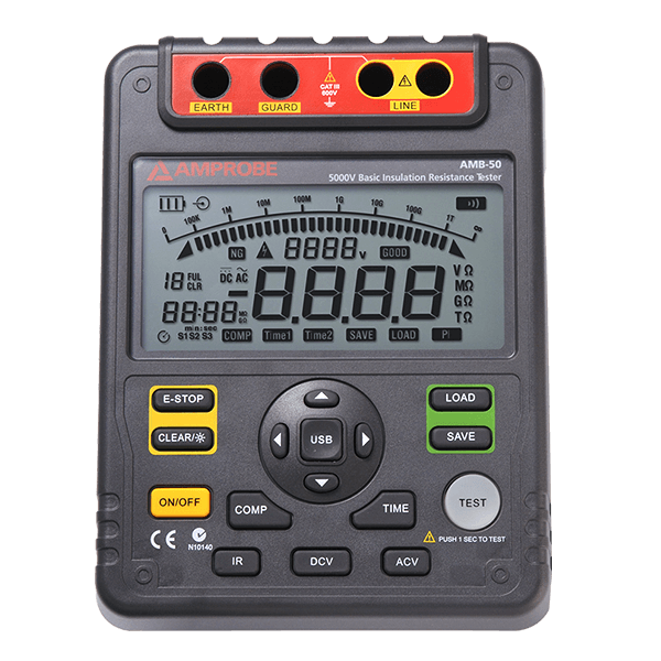 Amprobe AMB-50 Industrial High-Voltage Insulation Tester Amprobe AMB-50 Industrial High-Voltage Insulation Tester
